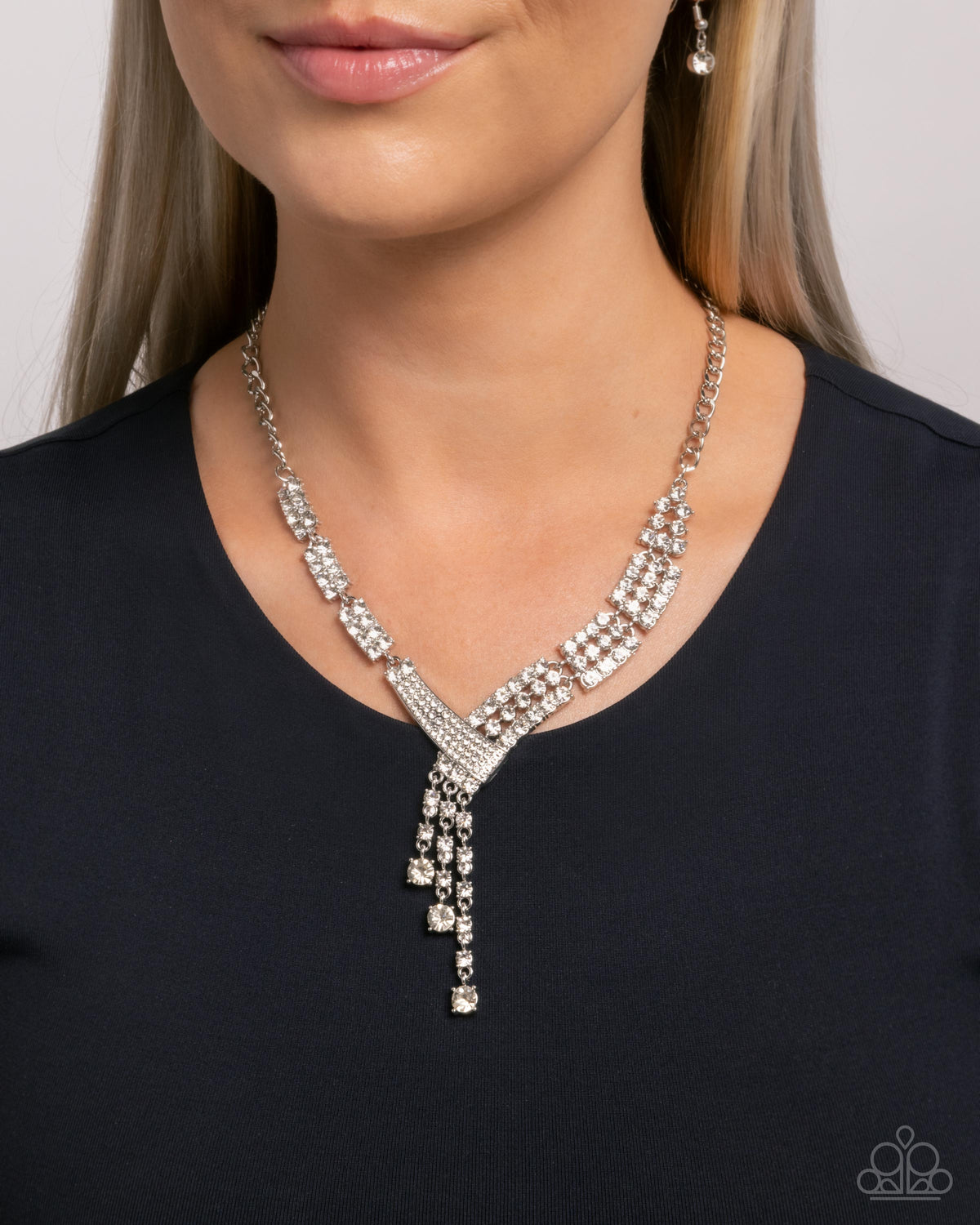 Diagonal Dazzle - White