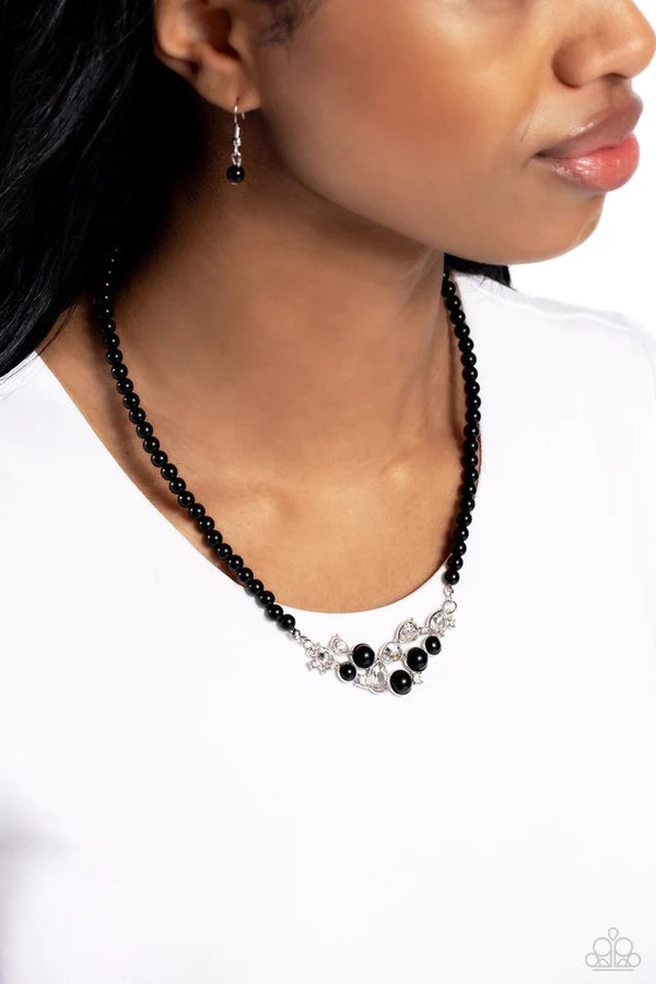 Pampered Pearls Black Necklace